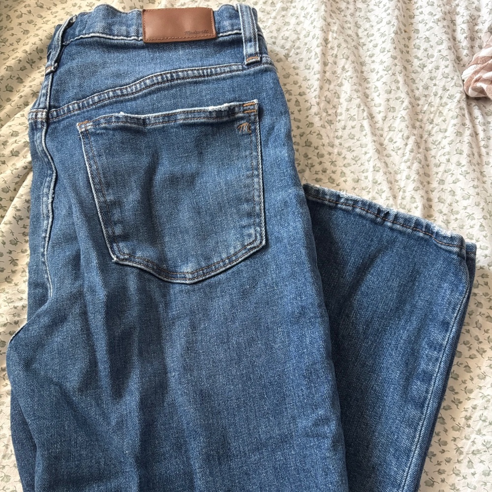 Madewell high rise crop boyfriend slim